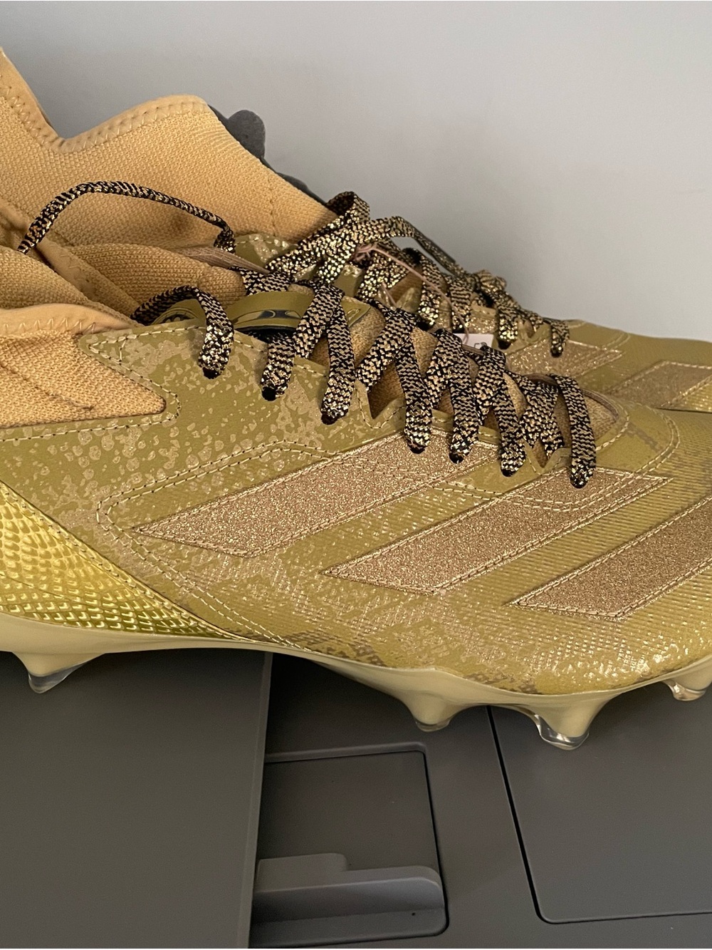 adidas x Disney Adizero Impact "Jafar" Football Cleats - Gold Metallic sz 13.5